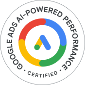 Google AI Powered Performance Campaigns Certification badge - VIEWS Digital Marketing
