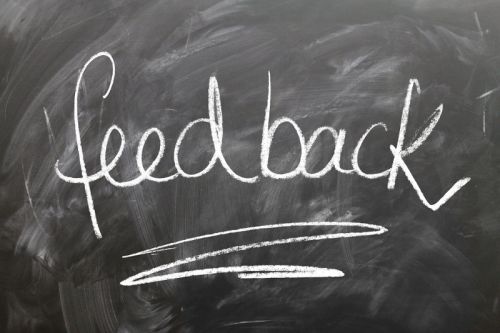 Chalkboard with "Feedback" written on it | online reputation management | VIEWS Digital Marketing
